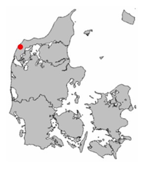 Geografische Lage in Dänemark